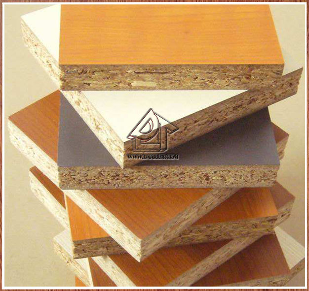 Melamine particle board